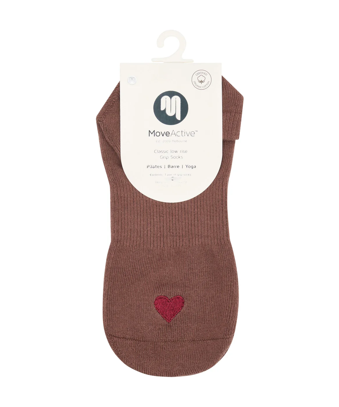 Classic Low Rise Grip Socks - Heartfelt