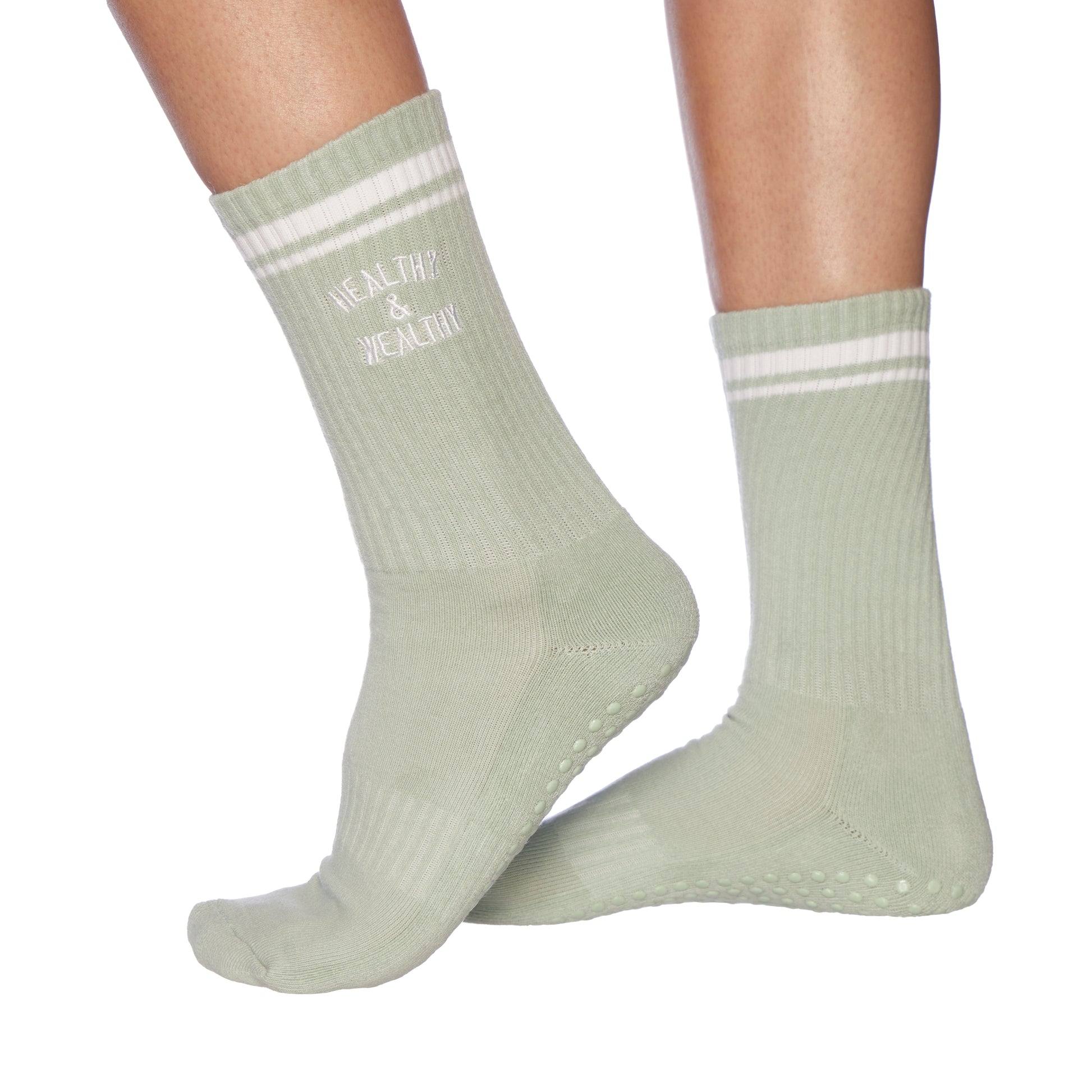 Healthy & Wealthy Grip Socks