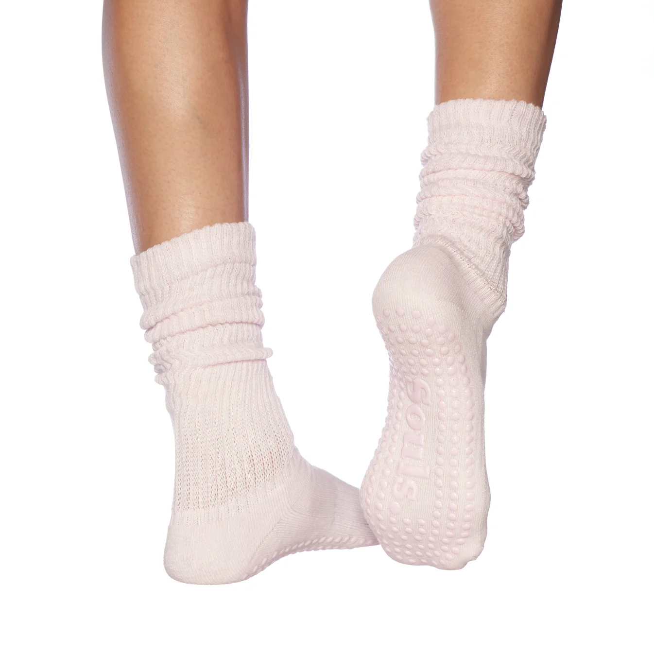 Baby Pink Cloud Grip Socks
