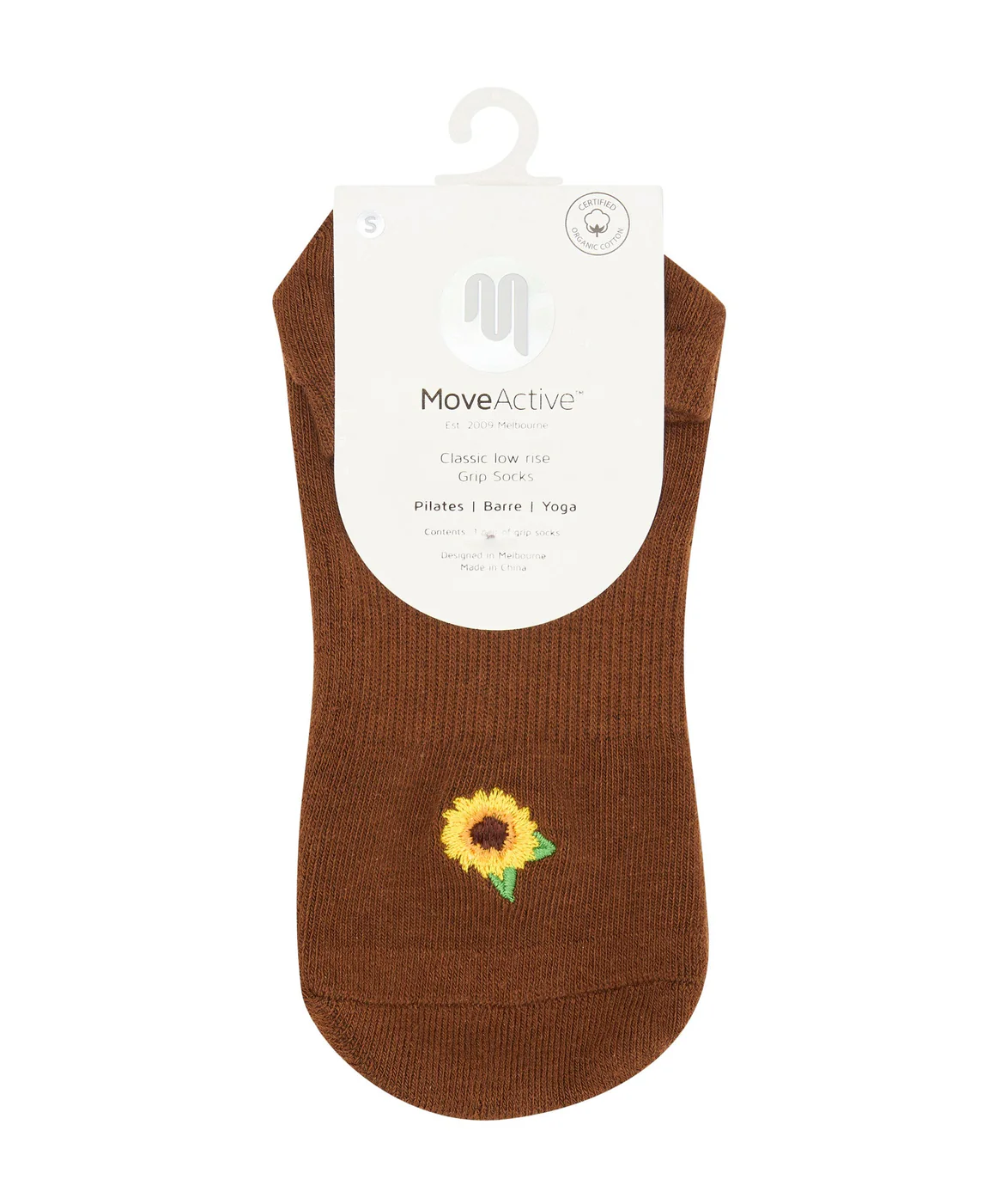 Classic Low Rise Grip Socks - Sunflower Fields