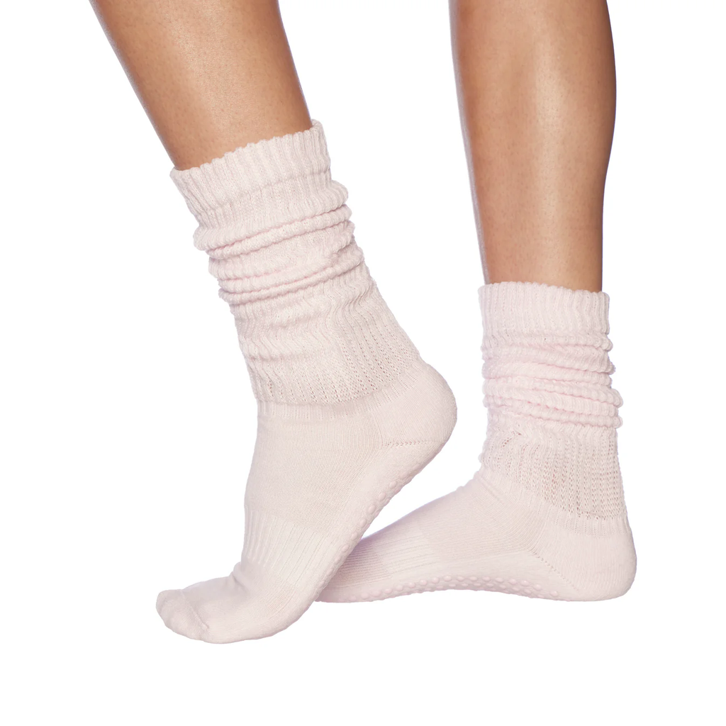 Baby Pink Cloud Grip Socks