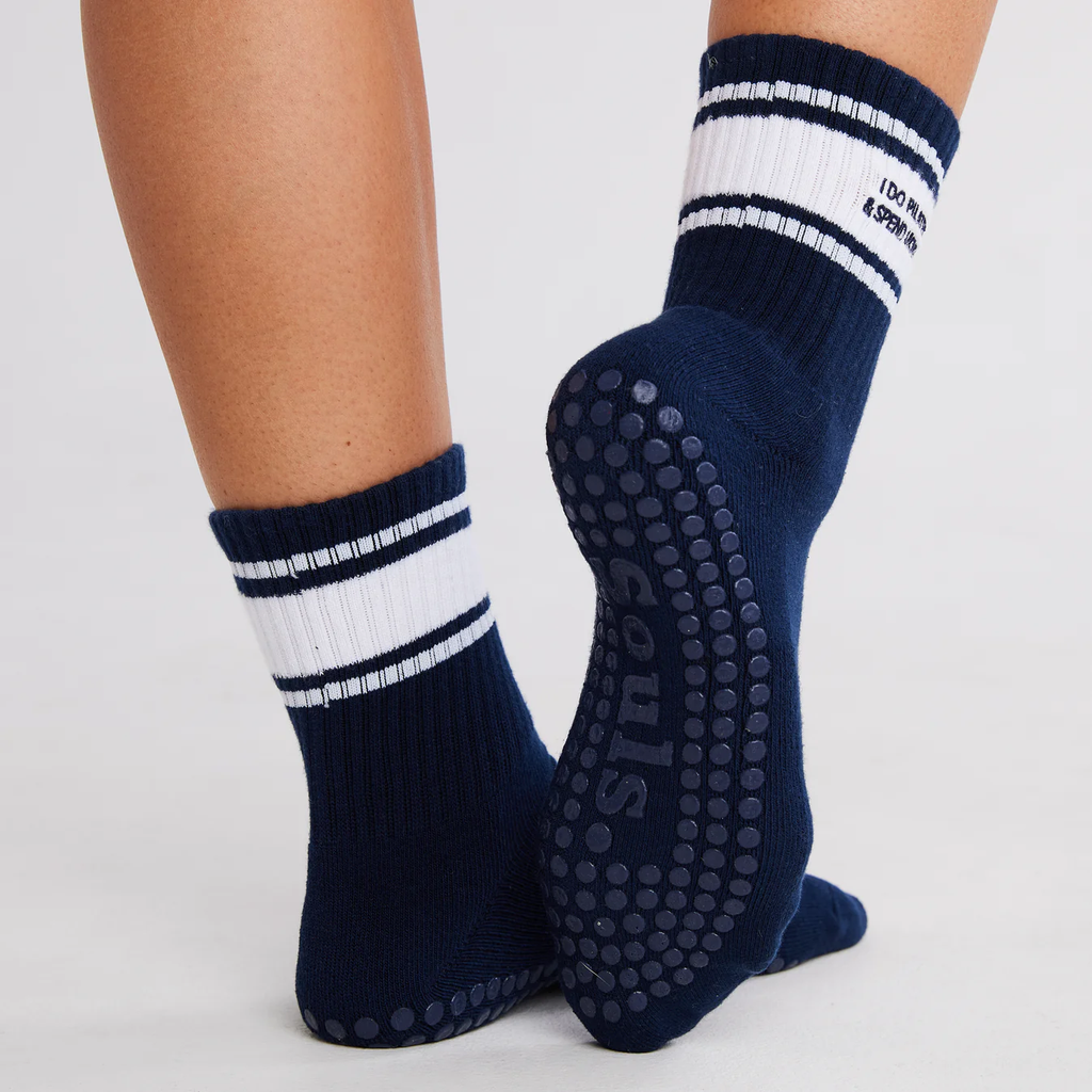 I Do Pilates & Spend Money Grip Socks