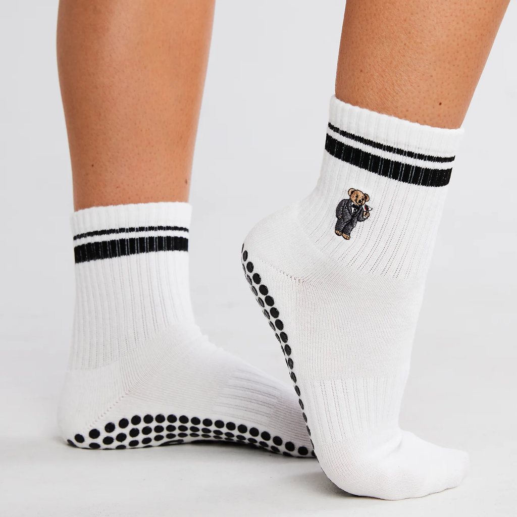 Cocktail Teddy Grip Socks
